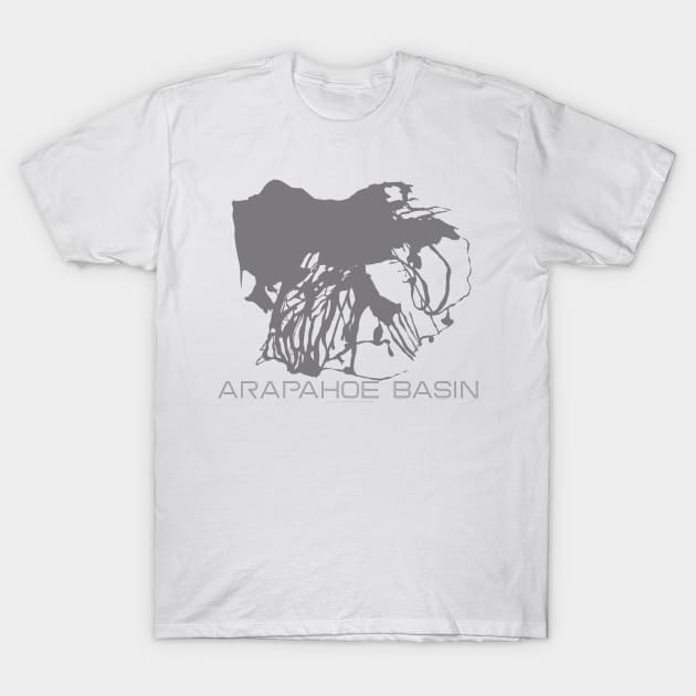 Arapahoe Basin Resort 3D T-Shirt by Mapsynergy